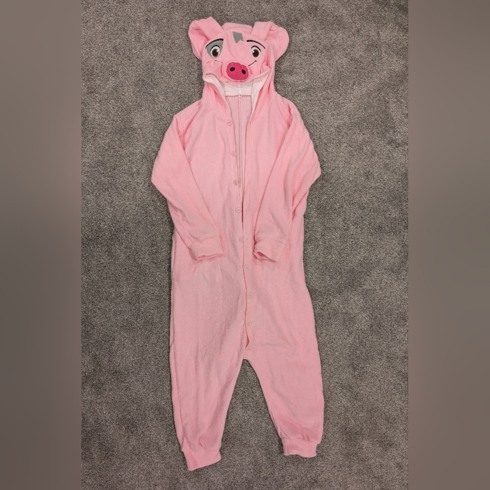Pink Piggie Fleece Onesie